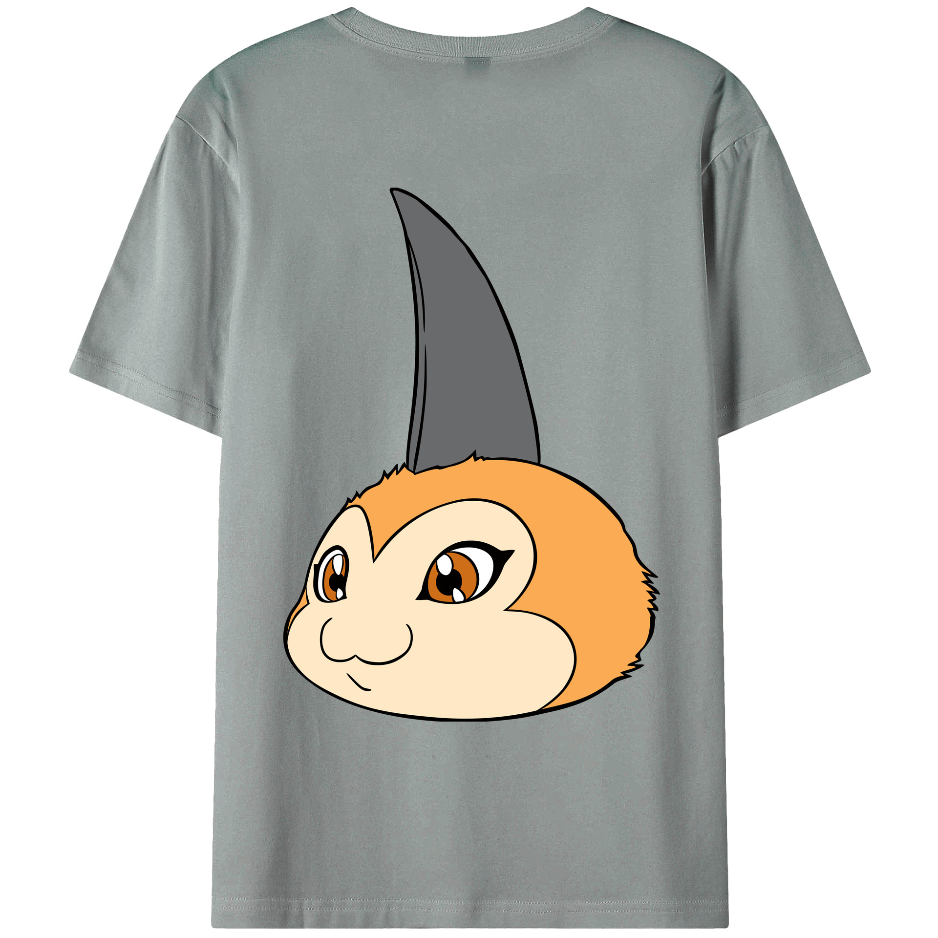 （画像用） Digimon デジタルモンスター/デジモン 綿100％ メンズ半袖Tシャツ（バックプリント） 通気性